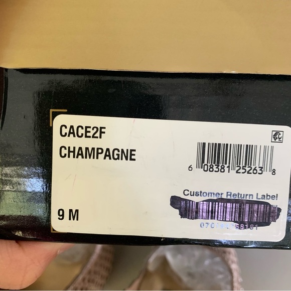 Thalia Sodi Cace2F Champagne Peep Toe Platform Pump Women’s US 9 M - Picture 6 of 9